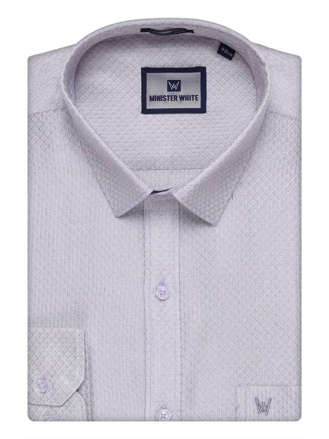 Mens Lavender Tissue Jacquard Shirt with Matching Dhoti Combo Zeus - Image 8