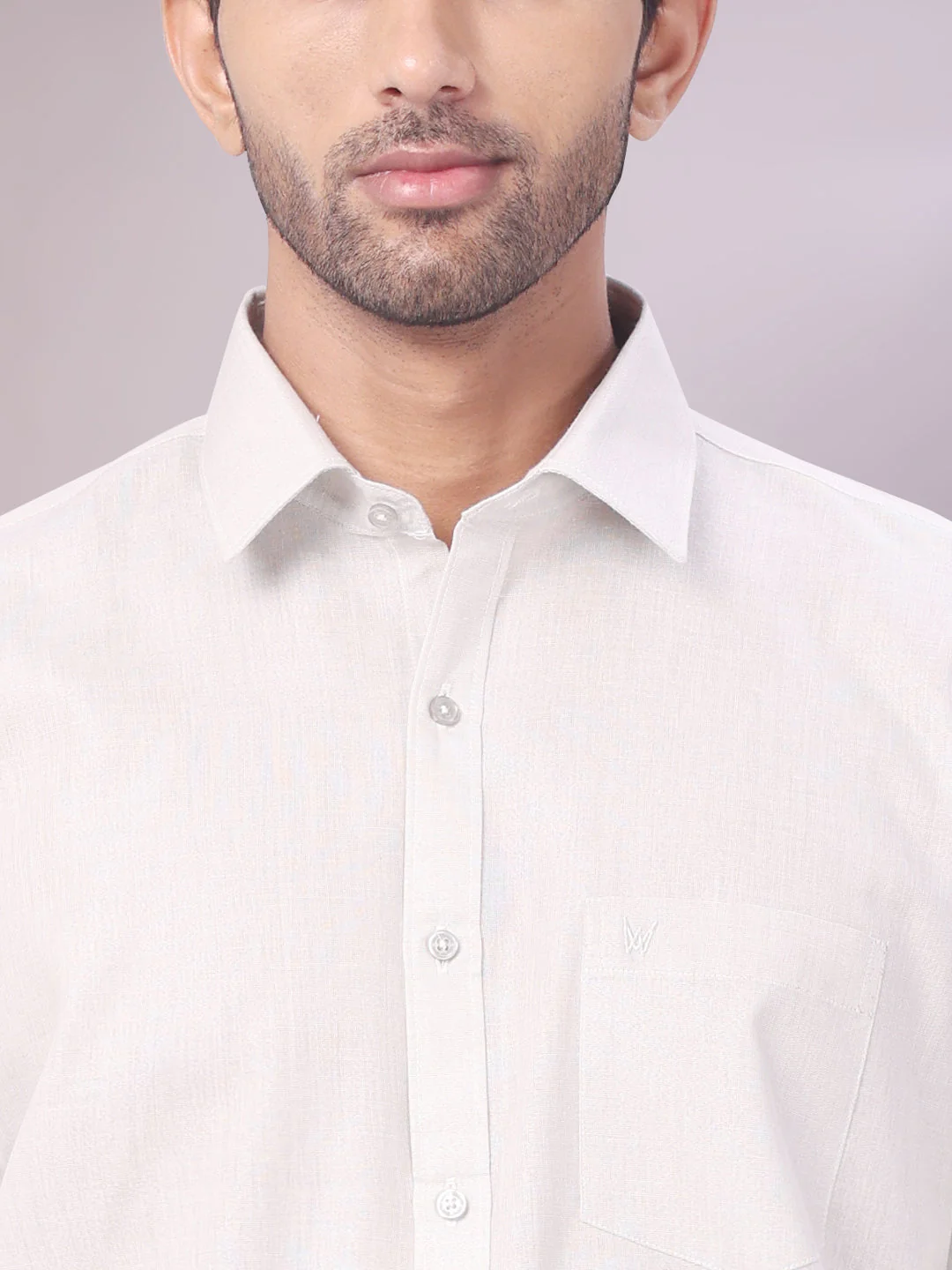 Mens Tissue Grey Colour Dhoti Shirt Wedding Combo Maverick - Image 5
