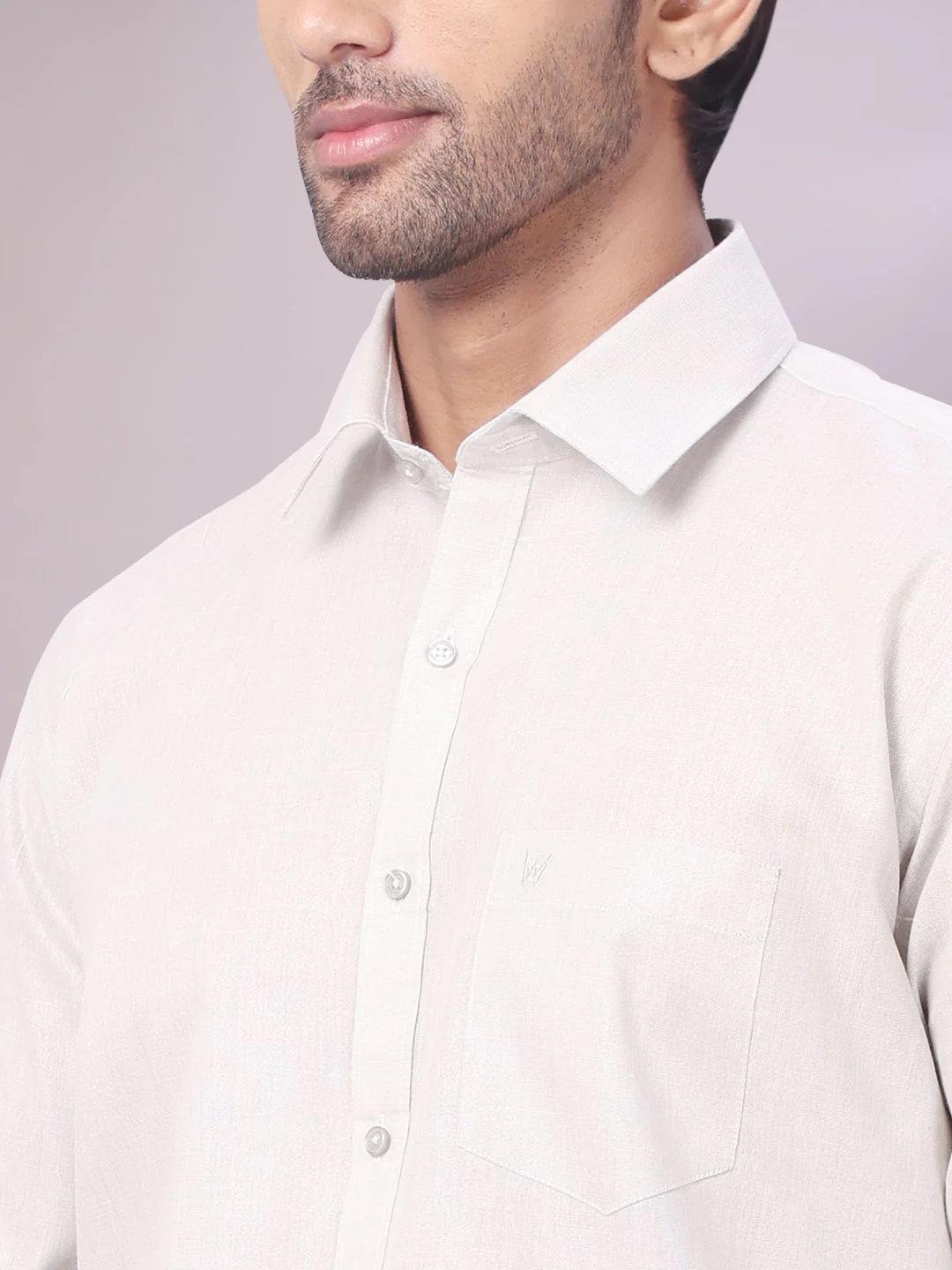 Mens Tissue Grey Colour Dhoti Shirt Wedding Combo Maverick - Image 6